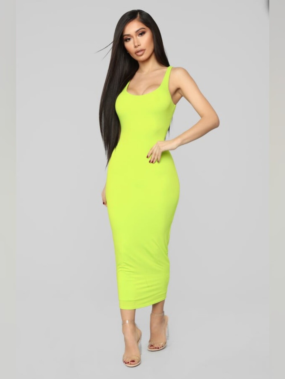 NEW! Neon Lime Tank Dress